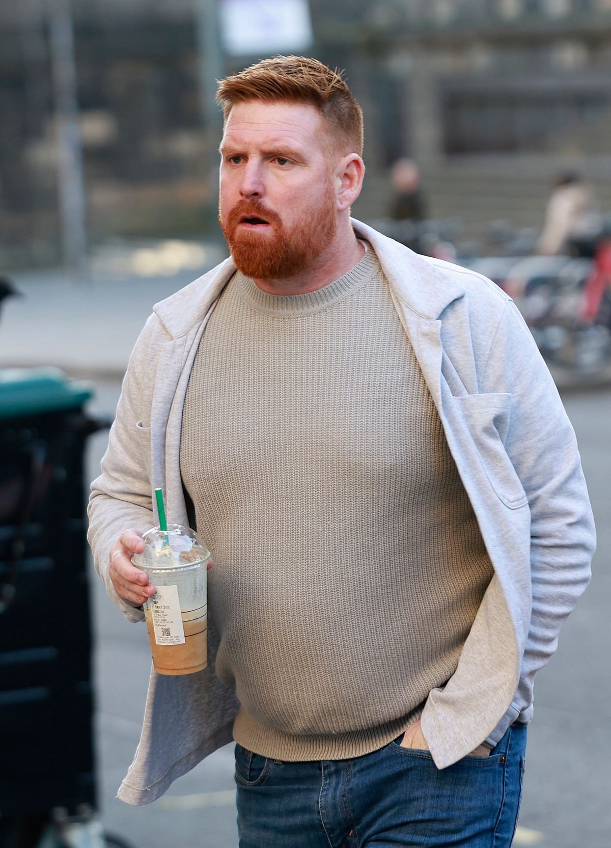 Tommy Morrison arriving at Edinburgh Sheriff Court