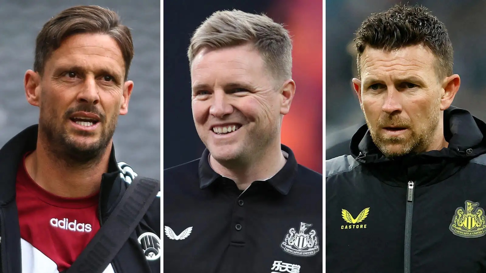 Jason Tindall, Eddie Howe and Stephen Purches
