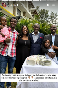 Jackie Matubia celebrates the fathers in her life
