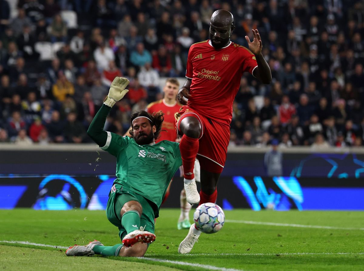Alisson surrendered three goals in Liverpool's win over LASK