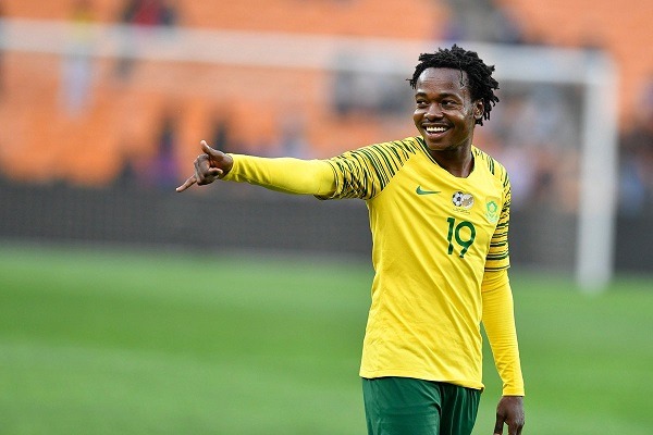 Percy Tau reports for Bafana Bafana camp as Ntseki calls up five more  players