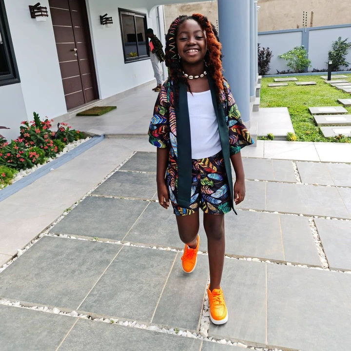 Okyeame Kwame shows Ghanaians that his daughter is the prettiest in the country (photos)