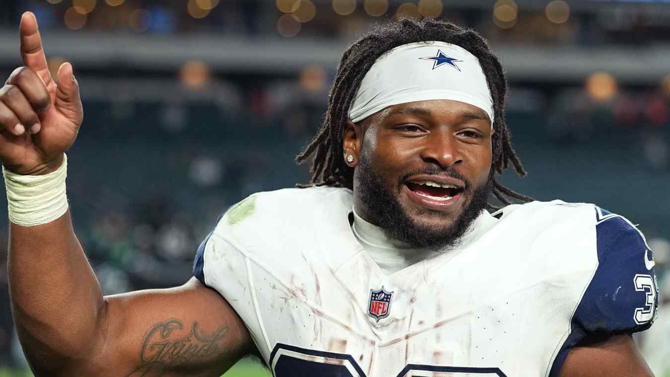 Javonte Williams #33 of the Dallas Cowboys
