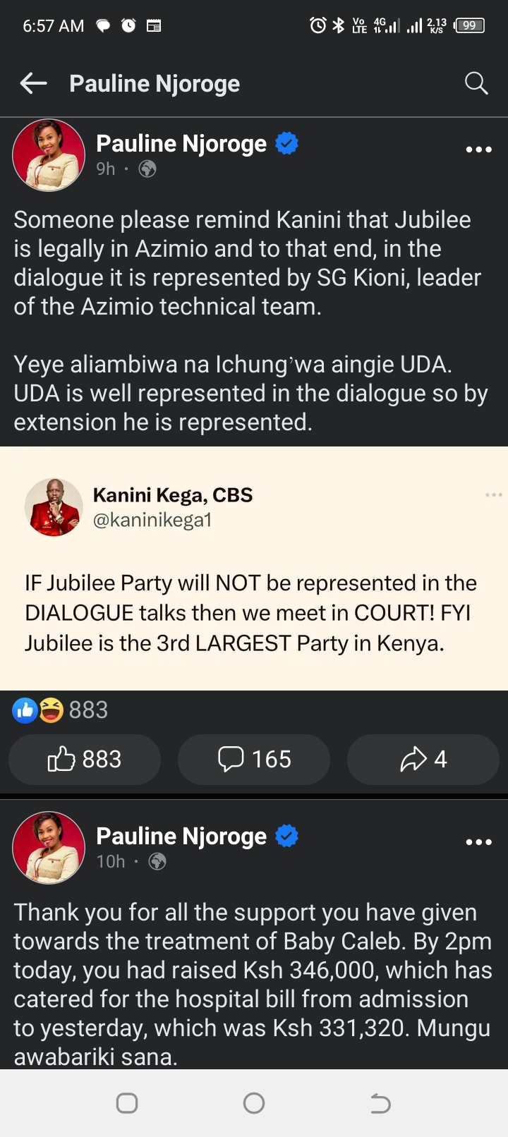 Pauline Njoroge Hits Back At Kanini Kega After He Demanded That Jubilee ...