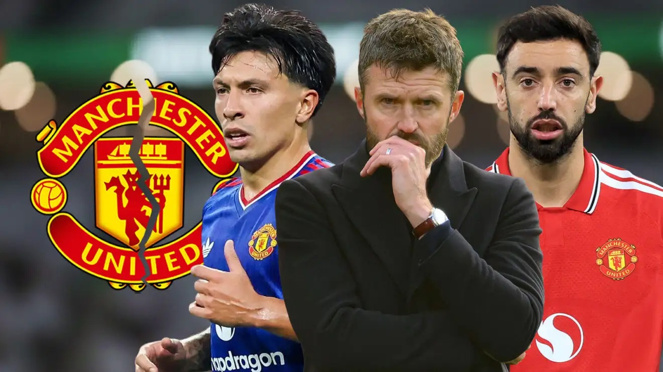 Man Utd trio Michael Carrick, Lisandro Martinez and Bruno Fernandes