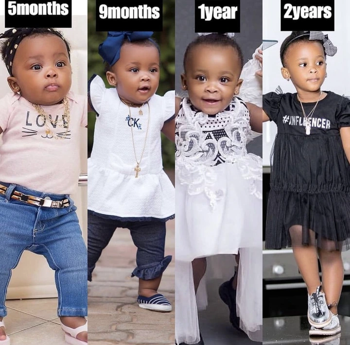 See photos of Baby Maxin's amazing transformation as she grows older