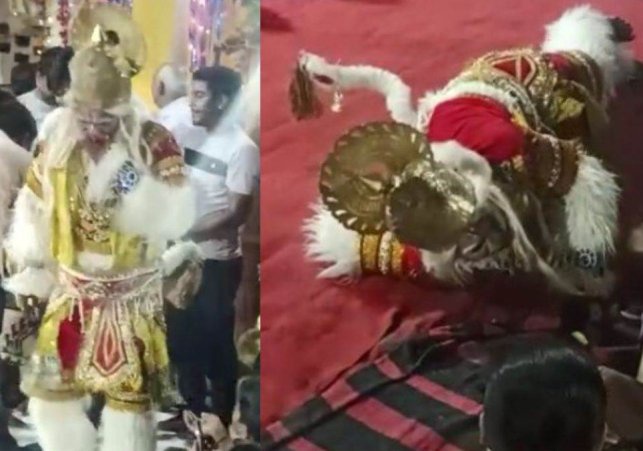 रामभजन पर नृत्य करते हनुमान स्वरूप बने युवक की मौत