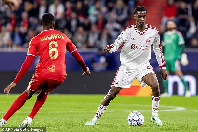 Trey Nyoni was excellent in Liverpool's 6-3 win over LASK on Wednesday