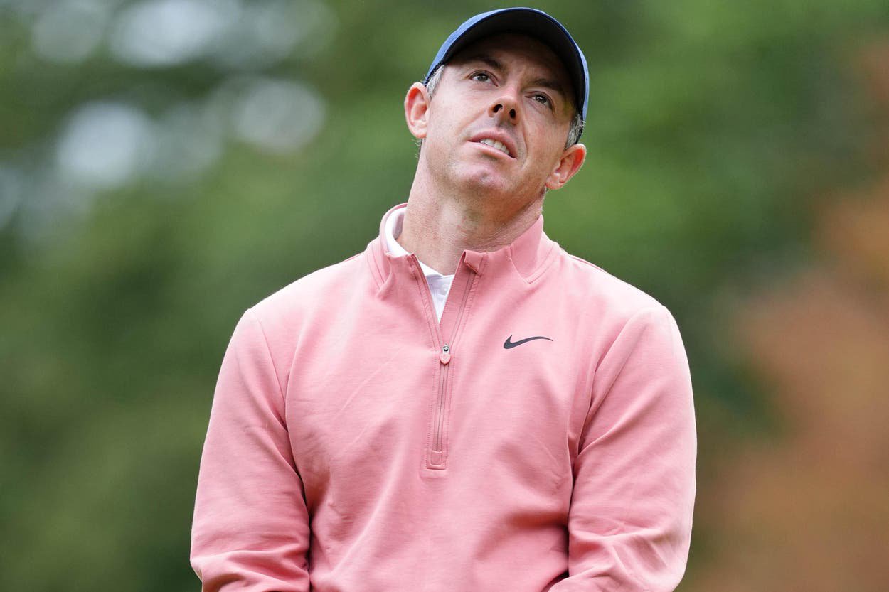 Rory McIlroy suffered a frustrating day in India (Adam Davy/PA)