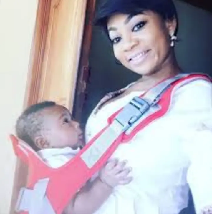 Vicky Zugah and her children's recent photos have been causing a stir on the internet.