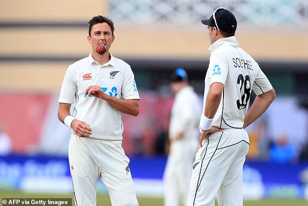 O'Rourke is following in the footsteps of some supremely talented Kiwi fast bowlers including Trent Boult (left) and Tim Southee