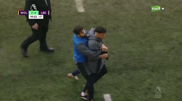 Diego Costa had to hold his team-mate back following the red card