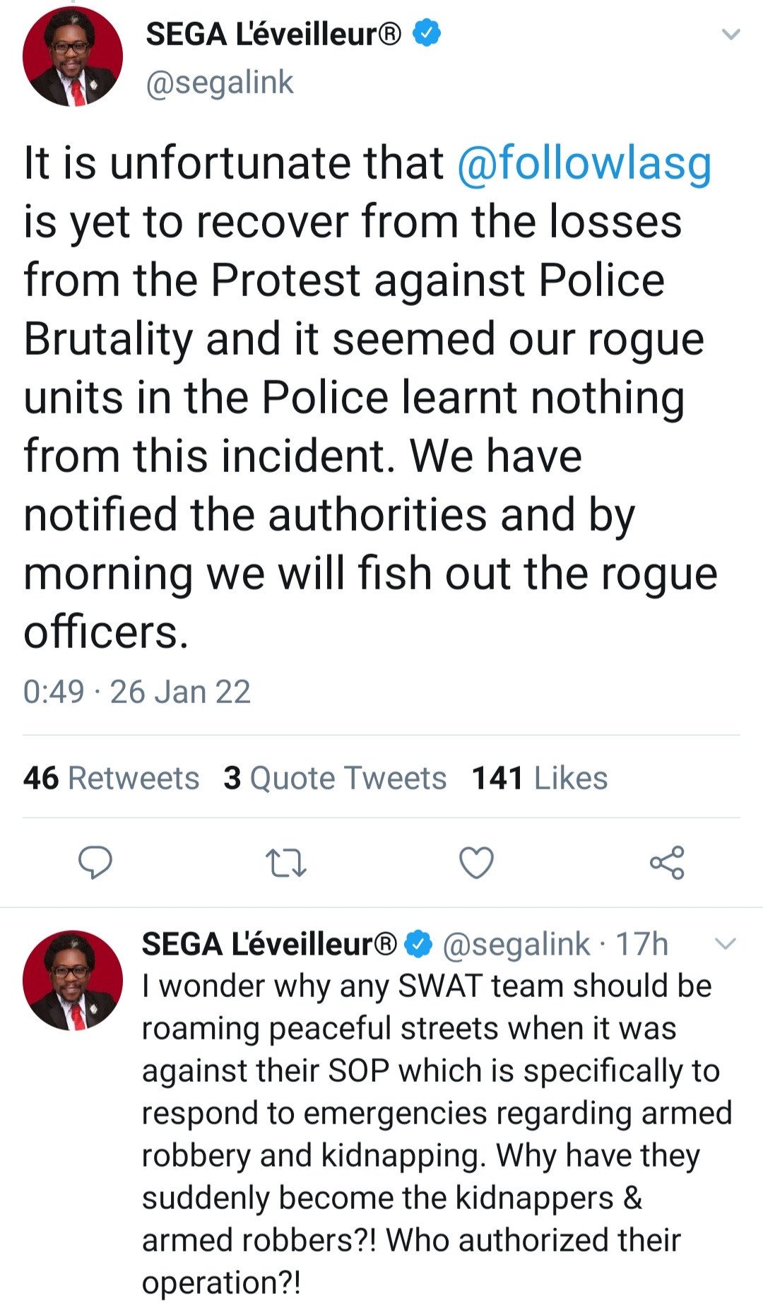 SWAT team accused of extorting N550,000 from a civilian at gunpoint at the Ikoyi Link Bridge