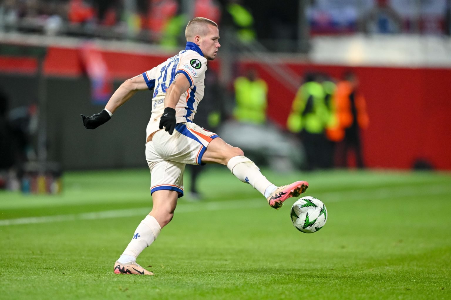 Mykhailo Mudryk of Chelsea FC controls the Ball during the UEFA Conference League 2024/25 League Phase MD4 match between 1. FC Heidenheim 1846 and ...