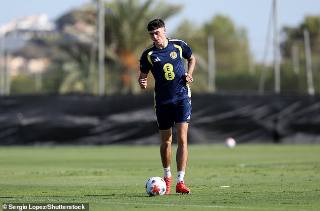 The youngster was called up for the first time by Scotland boss Sebastien Pocognoli last month
