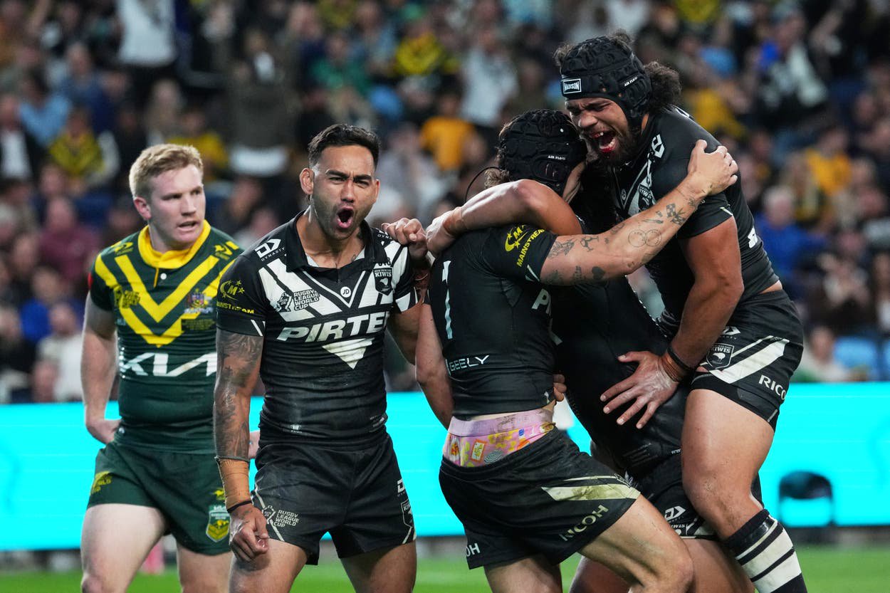 Kalyn Ponga scored a wonder try but revealed his pink underpants in the process