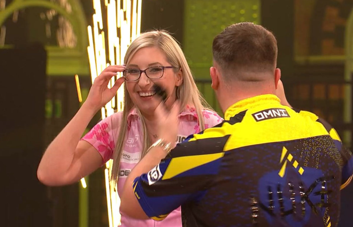 Fallon Sherrock has beaten Luke Littler