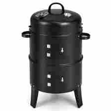 3-in-1 Vertical Charcoal Smoker 