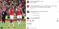 Saka left a cheeky comment for his Arsenal teammate