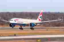 British Airways Boeing 777 Landing In New York