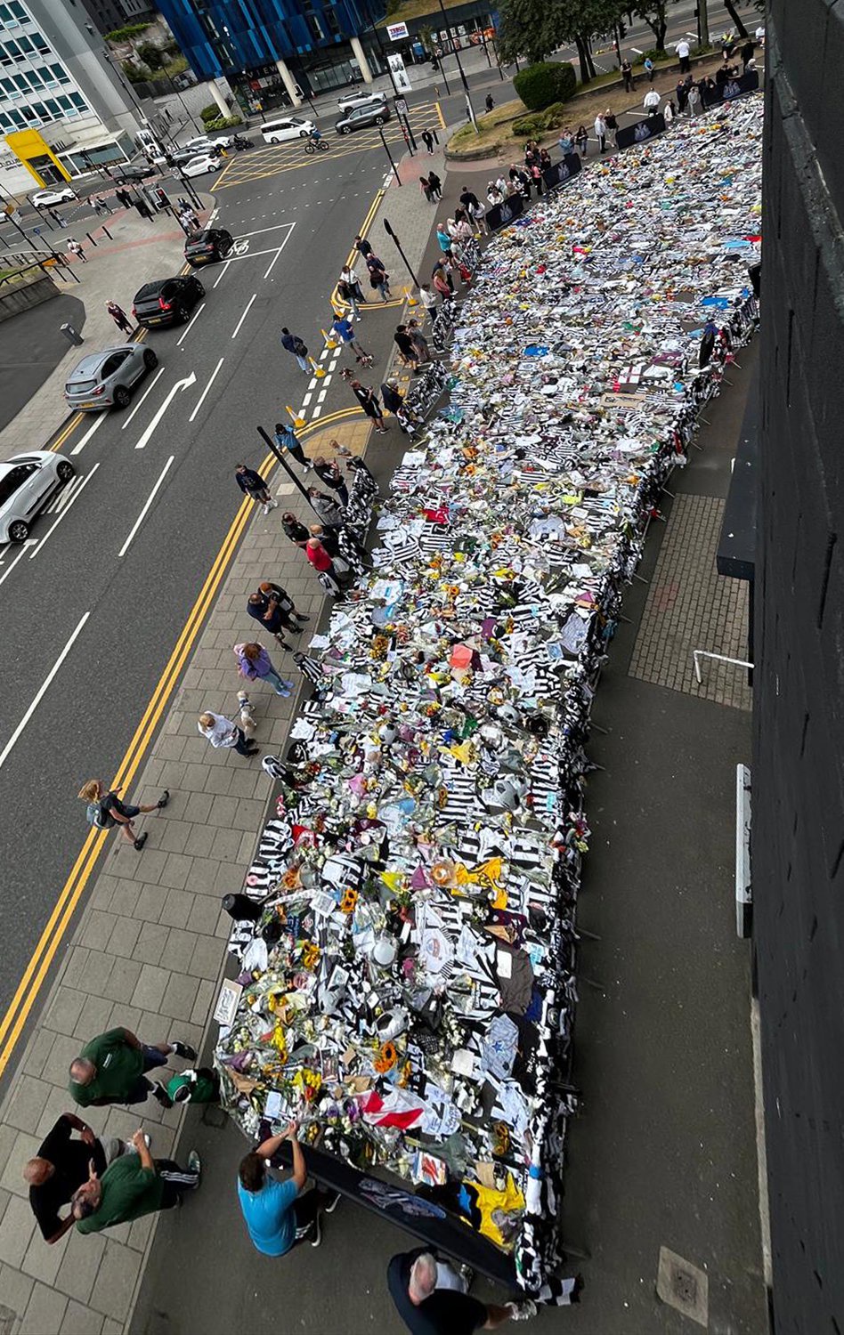 Kevin Keegan Tributes Flowers St James' Park Newcastle United