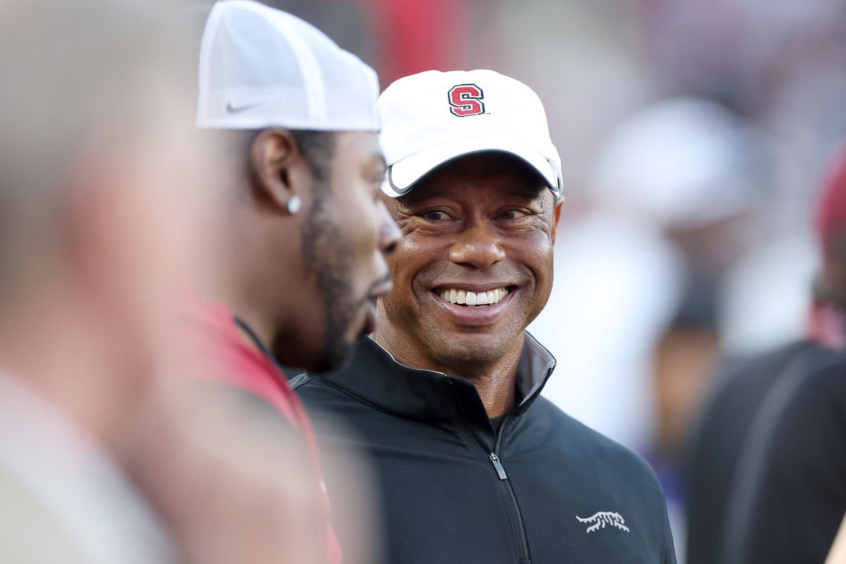 Tiger Woods was spotted on the driving range in California