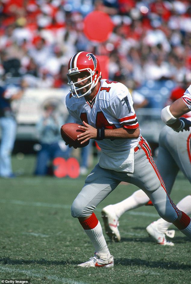 An undrafted quarterback out of Portland State, Jones would later become a Falcons QB