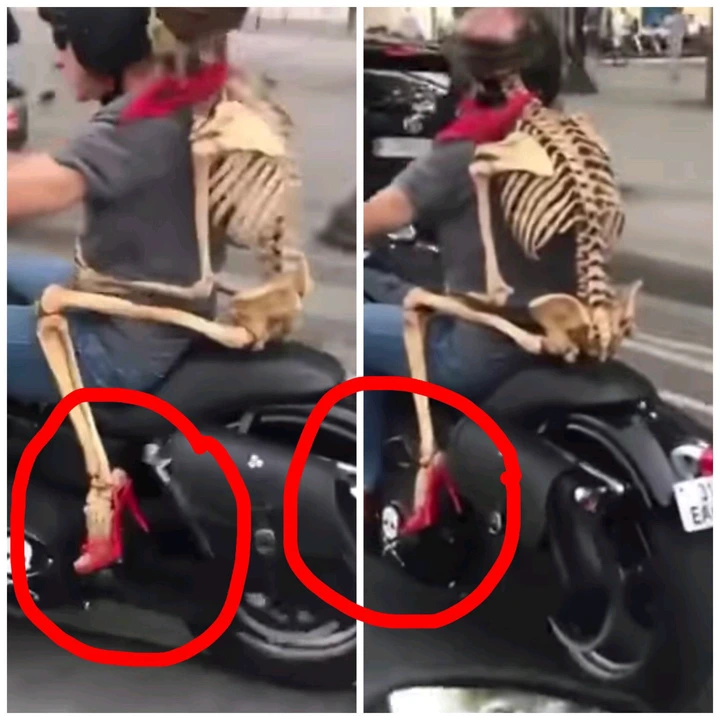 "Wonder": Man takes the skeleton of his wife for a motor ride in town