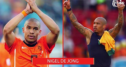 De Jong before and after getting a tattoo 