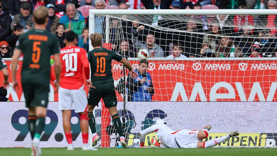 Niclas Füllkrug trifft zum 2:0 in Mainz