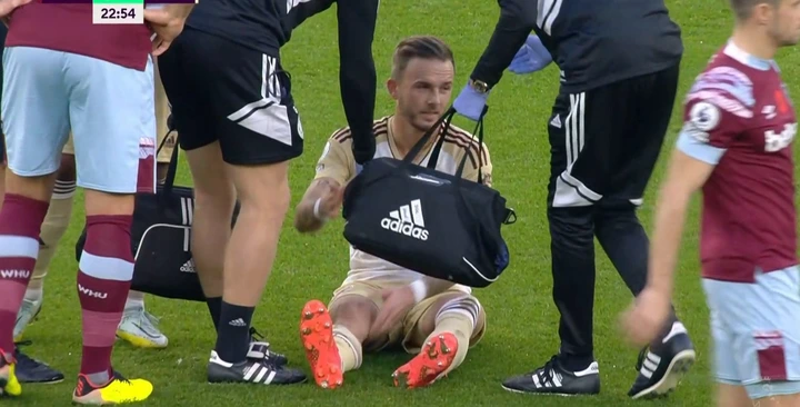 Leicester City star James Maddison forced off with injury during West Ham game as Gareth Southgate fears the midfielder could miss World Cup