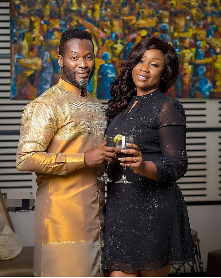 Adjetey and his wife stun in new adorable photos to commemorate 14 years of marriage.