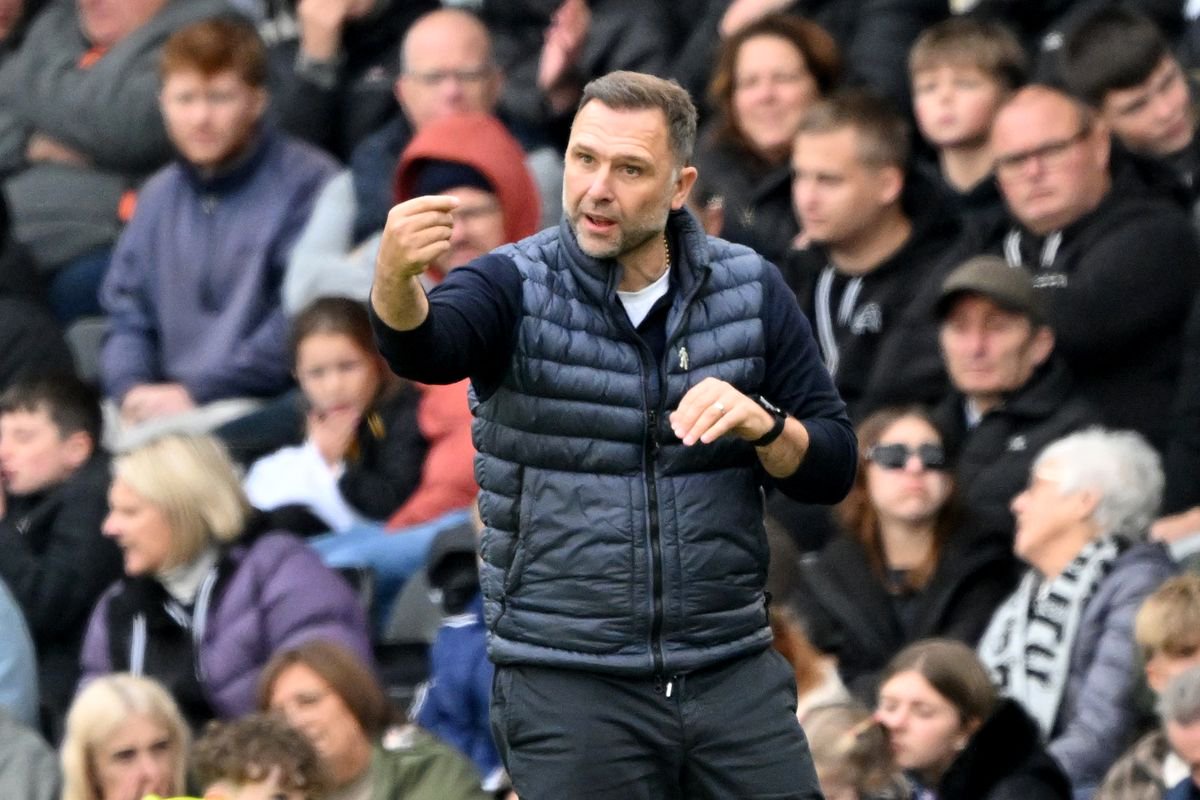 Derby County manager John Eustace during the Sky Bet Championship match against Stoke City