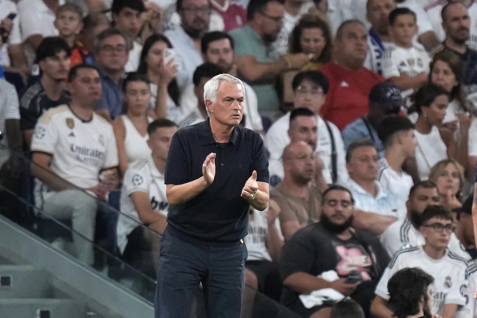 Real Madrid coach Jose Mourinho on Tuesday warned Brazilian winger Vinicius Junior and the team’s other stars that no-one is “untouchable.” (AP)