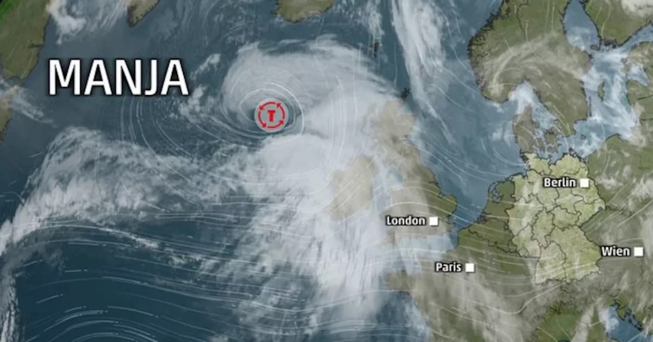 Sturm am Sonntag: Orkan Manja bringt Böen bis 120 km/h