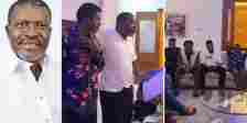‘Don’t treat him like my son’ – Kanayo O Kanayo sternly warns crew, introduces son to filmmaking  (VIDEO)