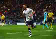 Marnick Vermijl celebrates after scoring for Preston North End against Watford in the League Cup.