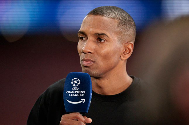MADRID, SPAIN - OCTOBER 13: Ashley Young gives an interview prior to the UEFA Champions League 2026/27 League Phase MD2 match between Atletico de Madrid and Manchester United at Estadio Metropolitano on October 13, 2026 in Madrid, Spain. (Photo by Maciej Rogowski/Eurasia Sport Images/Getty Images)
