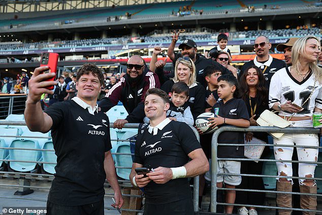 All Black legends Scott (left) and Beauden Barrett are out of contract