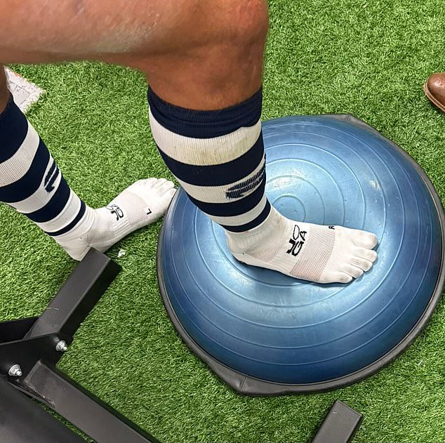 One part of his success is down to the new grip socks he is using, with individual toes to add greater control while changing direction at his searing speeds