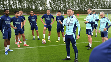 Mehmet Ali instructing his players during training