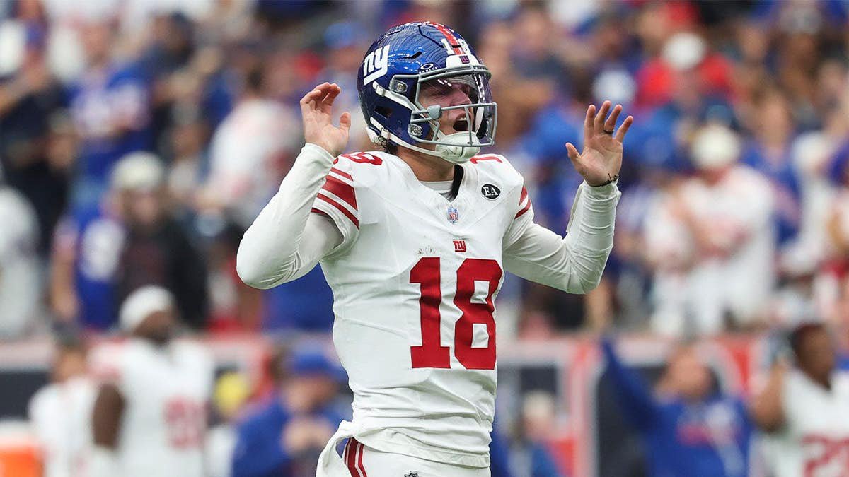 New York Giants quarterback J.J. McCarthy