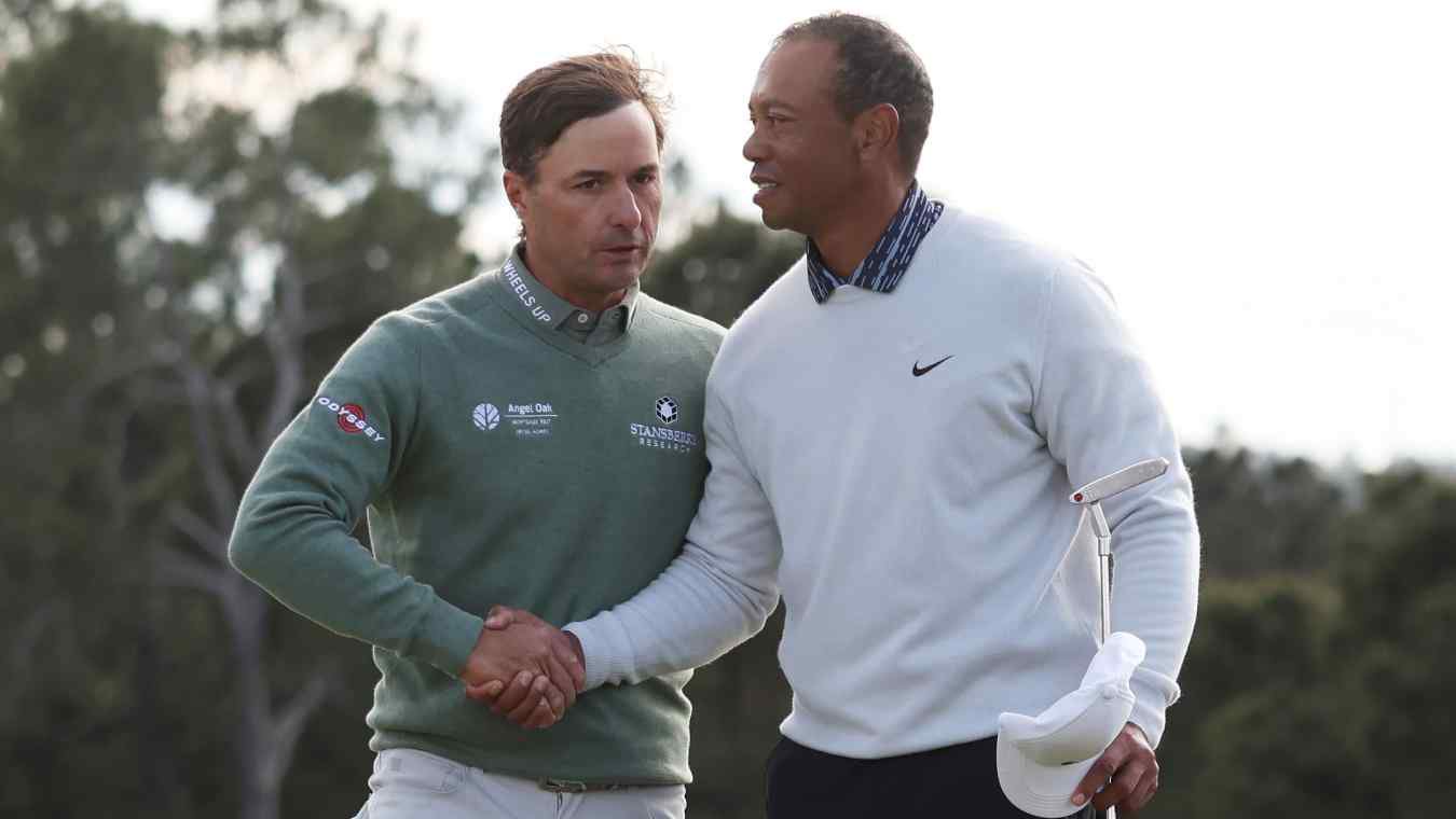 Tiger Woods and Kevin Kisner