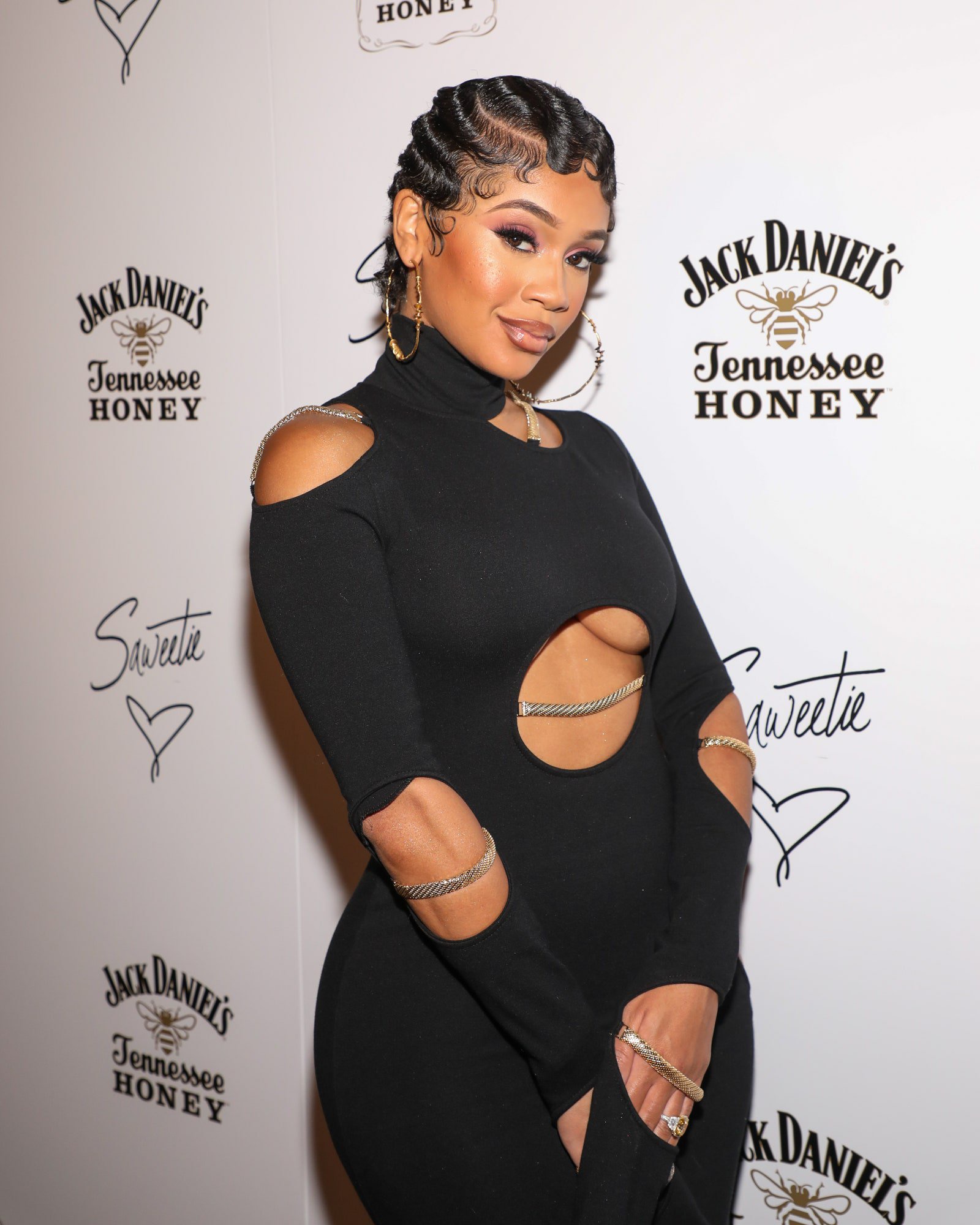 Saweetie in Finger Waves