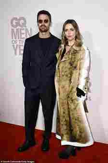 Theo and Ruth's outing comes after the Hollywood star admitted earlier this year that he started using Irish phrases because of his wife, however, fears he's not using them correctly (both pictured at the GQ Men Of The Year Awards 2023)