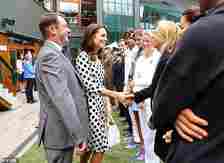 The Princess of Wales met tennis legend Martina Navratilova ahead of Andy Murray's match on Centre Court in July 2017
