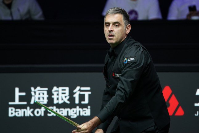 SHANGHAI, CHINA - JULY 28: Ronnie O'Sullivan of England plays a shot in the second round match against Kyren Wilson of England at the 2026 Snooker Shanghai Masters on July 28, 2026 in Shanghai, China. (Photo by Tai Chengzhe/VCG via Getty Images)