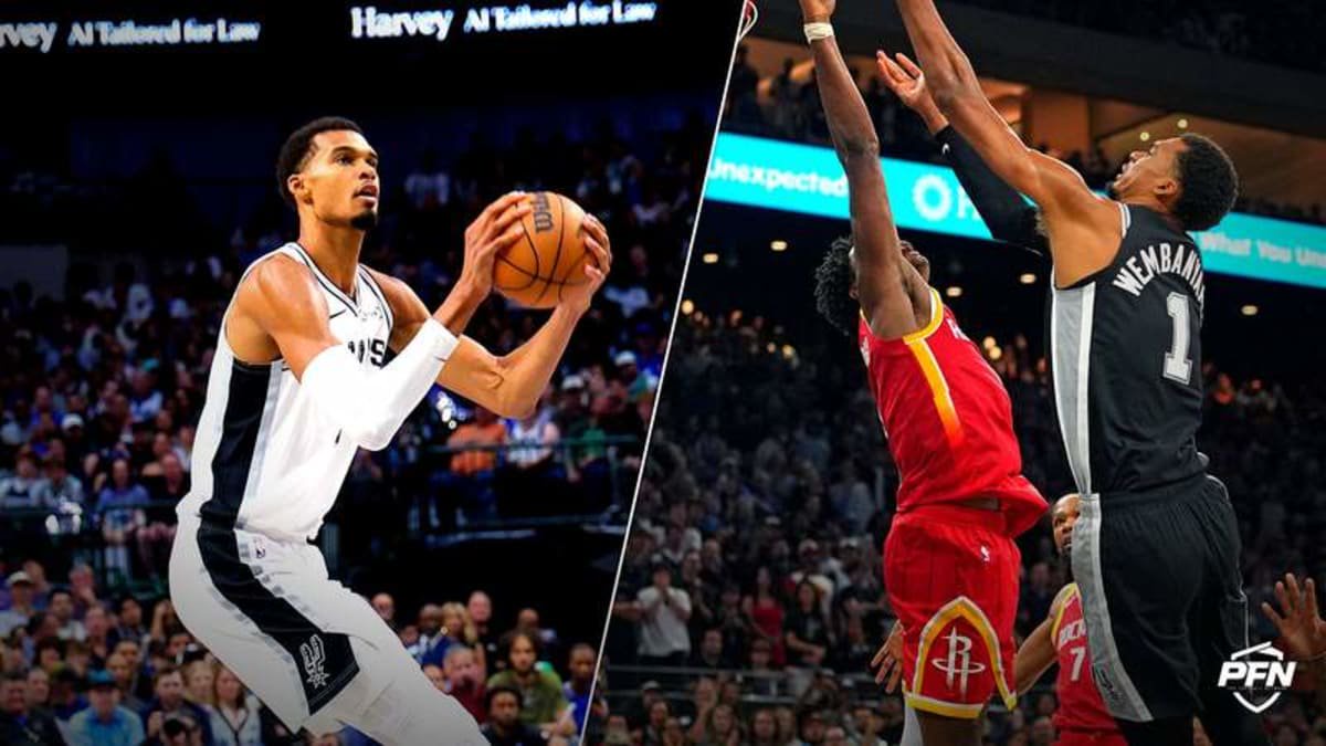 Collage featuring BASKETBALL-NBA-DAL-SAS/ and BASKETBALL-NBA-SAS-HOU/. IMAGN IMAGES via Reuters Connect