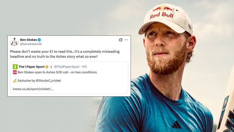 Ben Stokes Denies Reports of England Comeback for Ashes 2027, Calls Claims ‘Completely Misleading’