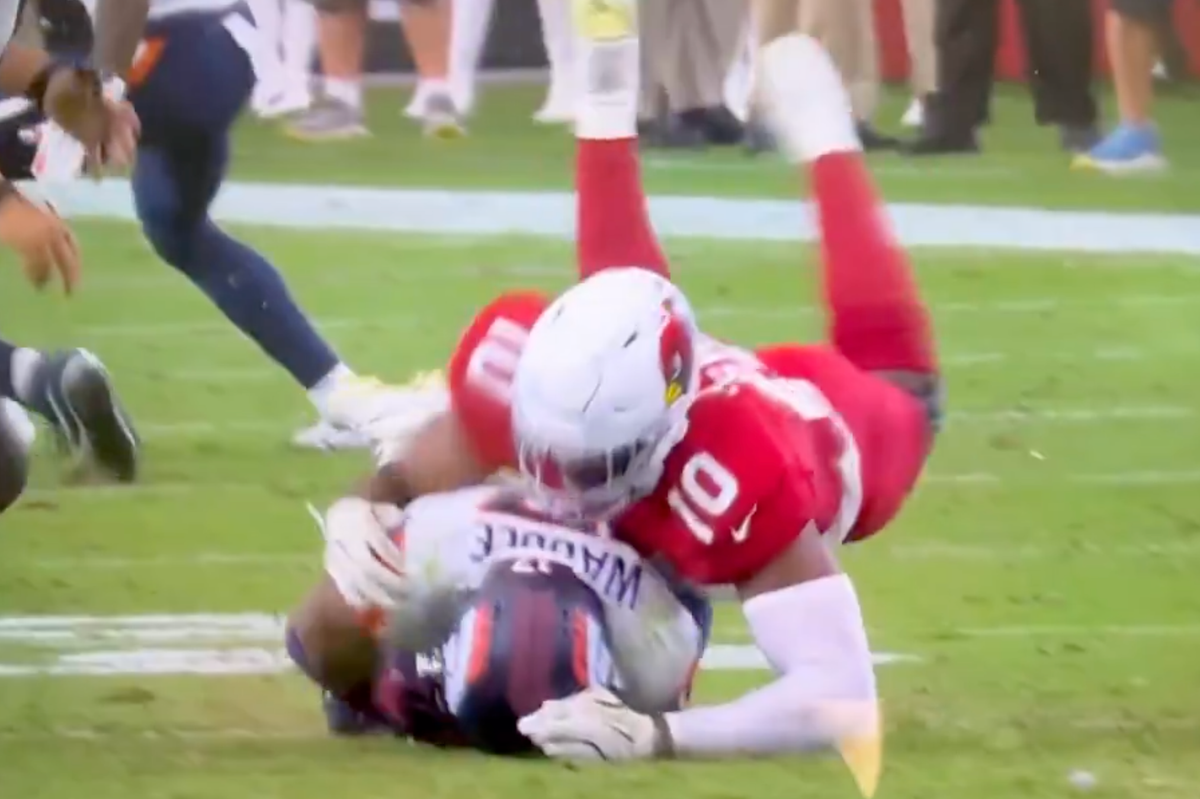 Jaylen Waddle appeared to aggravate his chest injury on a needless trick play late in the win at Arizona